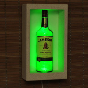 Jameson  Irish Whiskey Wall Mount Sconce Liquor Bottle Lamp Accent Light Bar Man Cave Lighting Fathers Day