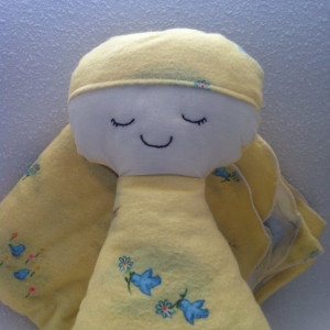 Little Peanut Baby Doll and Matching Receiving Blanket Set