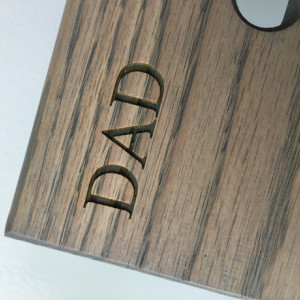 Personalized Oak Wood Valet iPhone Galaxy Charging Stand Nightstand Dock Graduation 
