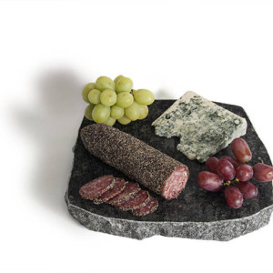 Sea Stones Solid Granite Lazy Susan (chiseled edge), Kitchen, Freezer to Table, Keep Appetizers Cold, Server