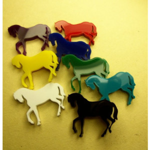 horse charms,laser cut charms,HOLOGRAPHIC