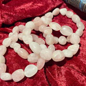 Rose Quartz bracelets, all natural crystal gemstone jewelry, stretch bracelet, love stone, healing crystal bracelets