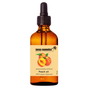 Organic Peach Kernel Oil/ by Cocos Cosmetics Organic Face Oil/ Natural Peach Body Oil/ Eyelashes Oil/ Oil For Eyebrow Growth