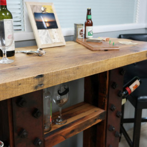 Reclaimed Wood Wine Bar