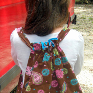 Polly Paisley Child Drawstring Backpack