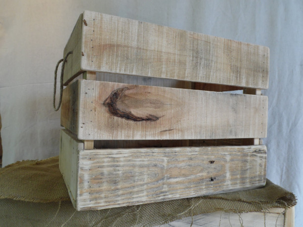 Large Pallet Wood Crate, Pallet Crate | aftcra