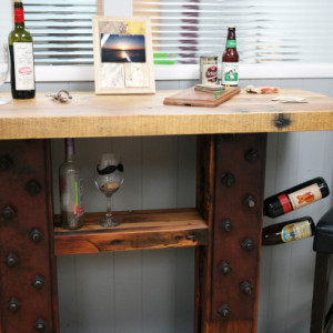 Reclaimed Wood Wine Bar