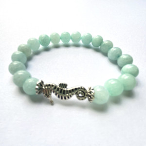 Aqua Seahorse Bracelet 