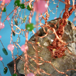Springtime Copper Light Up Willow Tree