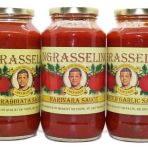 Roasted Garlic, Marinara, & Arrabbiata sauces combo pack, by INGRASSELINO PRODUCTS