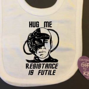 Borg Star Trek Resistance is futile Baby Bib