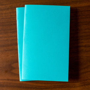 Teal Notebook 5 Pack - 5.25 x 8.25 diary journal bulk notebooks party favors sketchbook party favors wedding logo free blank flat rate shipping