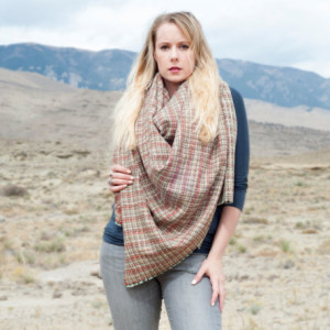 Woven Plaid Blanket Scarf