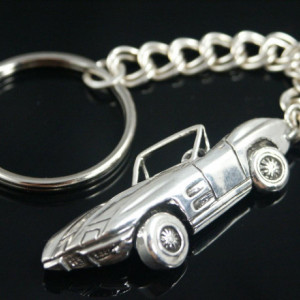  Corvette Sting  key chain sterling silver