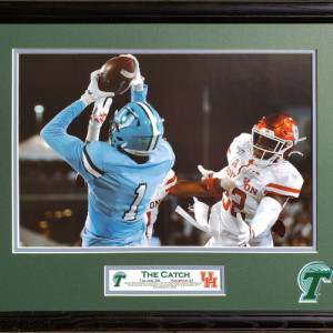 Tulane 2019 Victory over Houston The Catch Custom Framed Picture