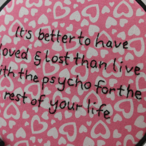 Snarky Love Quote, Modern Embroidery Hoop Wall Hanging Decor. Ready to Ship!
