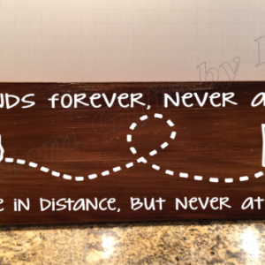 Friends Forever Wood plaque