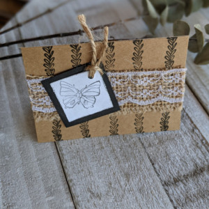 Handcrafted rustic cards made by inspiredbylifebyetta!