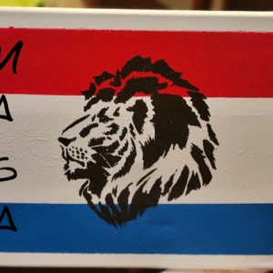 11x 14 Stretched Canvas MAGA LION