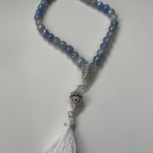 Mystic Fire Agate Muslim Prayer Beads
