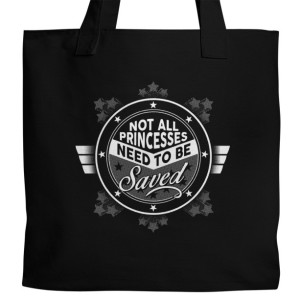 Wonder Woman "Not All Princesses" Canvas Tote