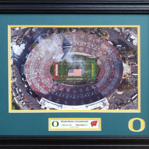 Oregon Ducks 2020 Rose Bowl Champions Custom Framed Picture