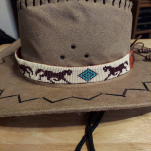 Beaded 20in Horse Hat Band