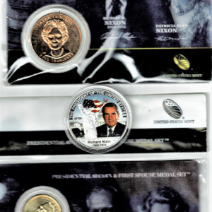 THE WATERGATE PRESIDENTS/NIXON AND FORD/SILVER TRIBUTE