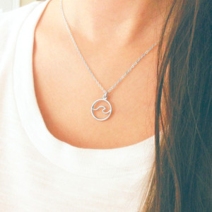 Mini Wave Necklace - Gold