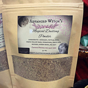 Advanced Witch's Magical Dusting Powder, 3.5 oz ,  Casting Herbal Powder, Herbal blends, uncharged spell blend, hundreds of uses