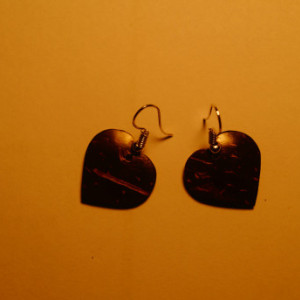 Christmas Heart Earrings
