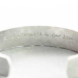 Custom bracelet, sterling silver personalized bracelet, silver engraved bracelet