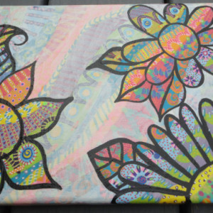Whimsy-doodle Vibrant Flowers