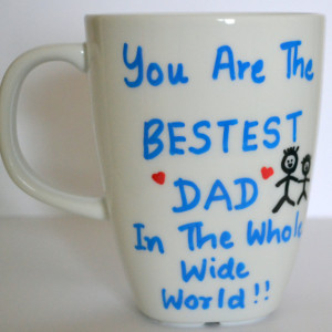 Valentine's Day Gifts For Dad - World's Best Dad Coffee Mug - Gift For Father 10 oz