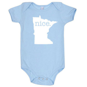 Minnesota 'Nice.' Cotton One Piece Bodysuit - Infant Girl and Boy