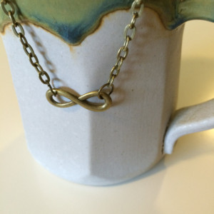 Antique Bronze Infinity Pendant Necklace