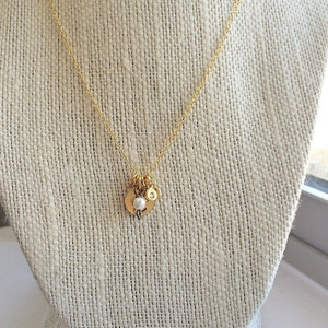 Family Initial Necklace-Mother's/Brag Necklace with Bead