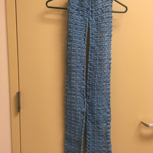 Crochet Scarf/Blue
