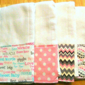Burp Cloths for Girl, Baby Gift, Baby Shower Gift, Feeding Burp Cloths, Burp Rags, Spit Rags, Baby Girl Gift