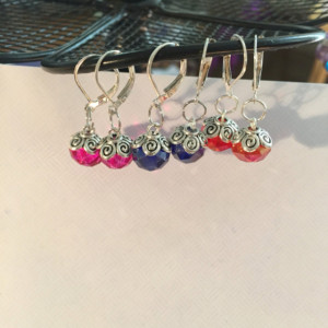 Glass sparkle earrings