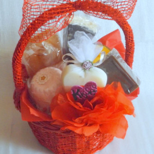 Kisses ~ Natural Soap & Soy Candle Gift Basket