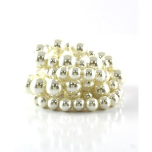 Quality White Color Pearl Stretch Bracelet