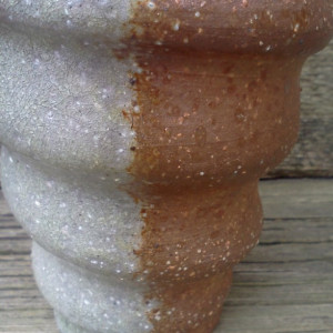Pottery Tornado Bottle - Soda Fired Ceramic Vase