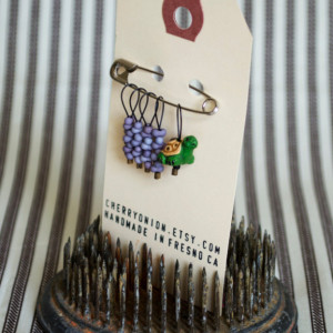 Green Turtle Snag Free Knitting Stitch Markers