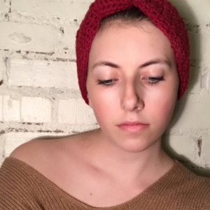 Red Crocheted Headband, Crocheted Ear Warmers, Women's Headband