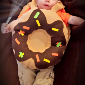 Donut costume for baby for Halloween