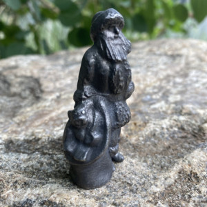 Santa Claus pewter figurine, hand cast