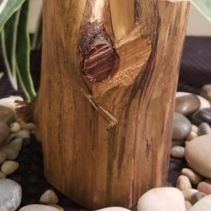All Natural Handcrafted Wood Candle Holders
