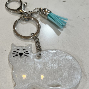 Happy Kitty Keychain 