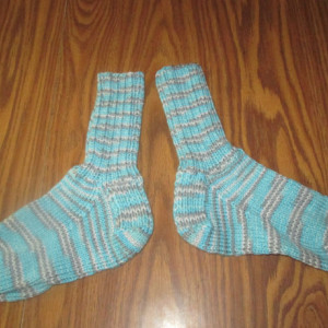 Hand Knit Adult Winter Socks- Icelandic
